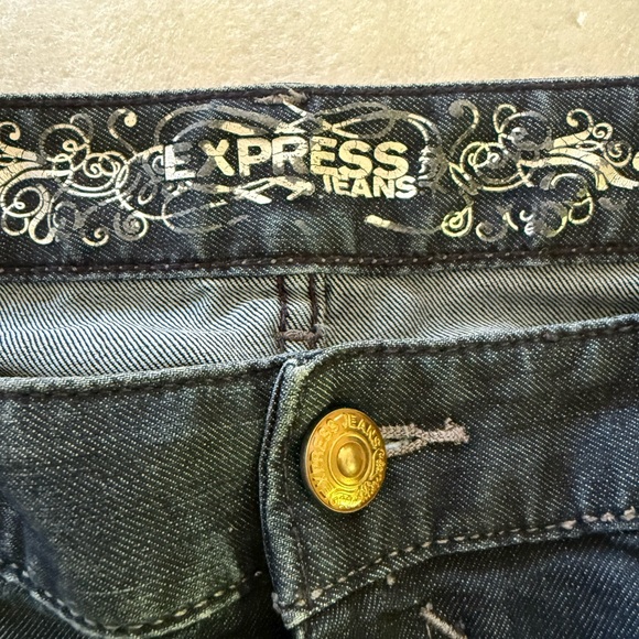 Express Women's Midnight Blue Skinny Jeans - Picture 6 of 7